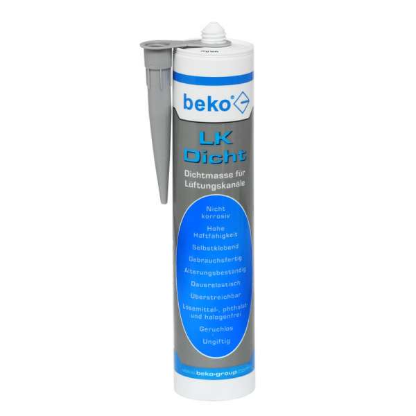 BEKO Lüftungskanal-Dichtstoff 310 ml, grau 230505
