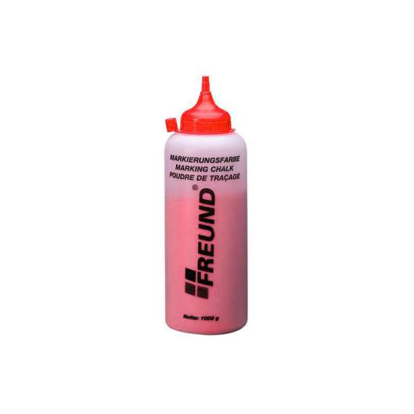 FREUND Markierungsfarbe für Schnurschlaggeräte rot, 1000g Flasche 03061000