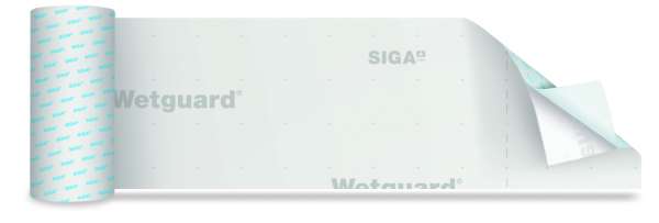 SIGA Wetguard® 200 SA 390mm x 50m regensicher &amp; robuster, vollflächig selbstklebender Feuchteschutz