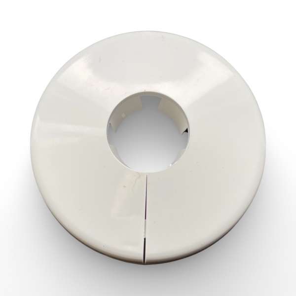Simplex Wandrosette weiß für Rohr Ø15mm mit Schwalbenschwanzverschluss F44002