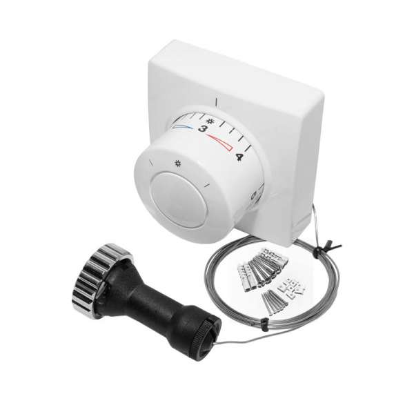 HEIMEIER Thermostat-Kopf F Ferneinsteller mit eingeb. Kappilar 2m lang 0 - 27°C 30x1,5 2802-00.500