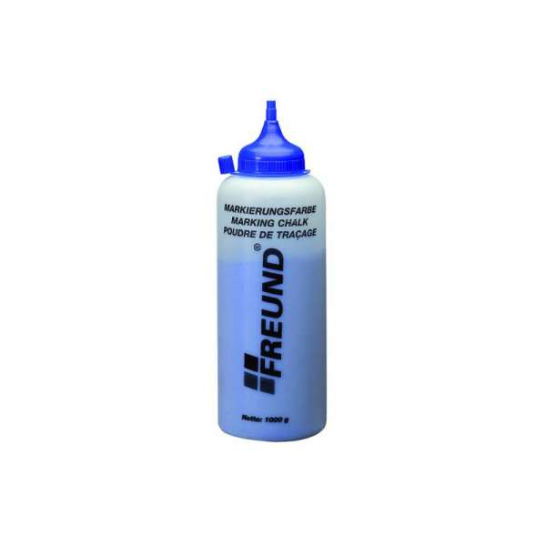 FREUND Markierungsfarbe für Schnurschlaggeräte blau, 1000g Flasche 03051000