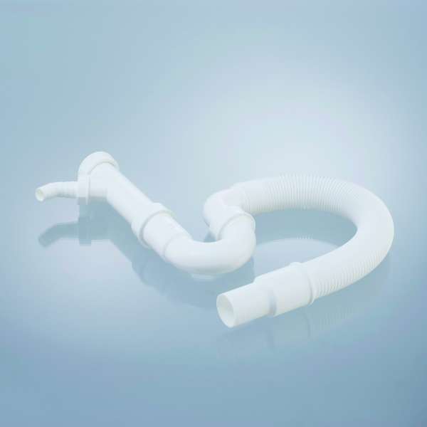Rohrgeruchverschluss Siphon G1 1/2 x 40/50 flexibeler Schlauch und Geräteanschluss