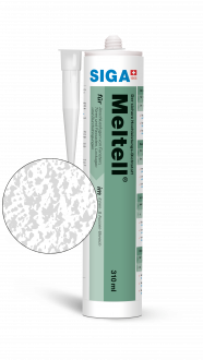 20x SIGA Meltell® 311 white 310ml leistungsstarker Hybrid-Dichtstoff f. Anschlussfugen weiß Struktur