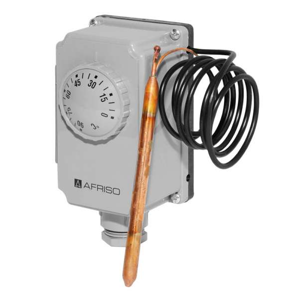 Afriso Gehäuse-Thermostat GTK/7RD mit 1m Kapillare 0-90°C 67421
