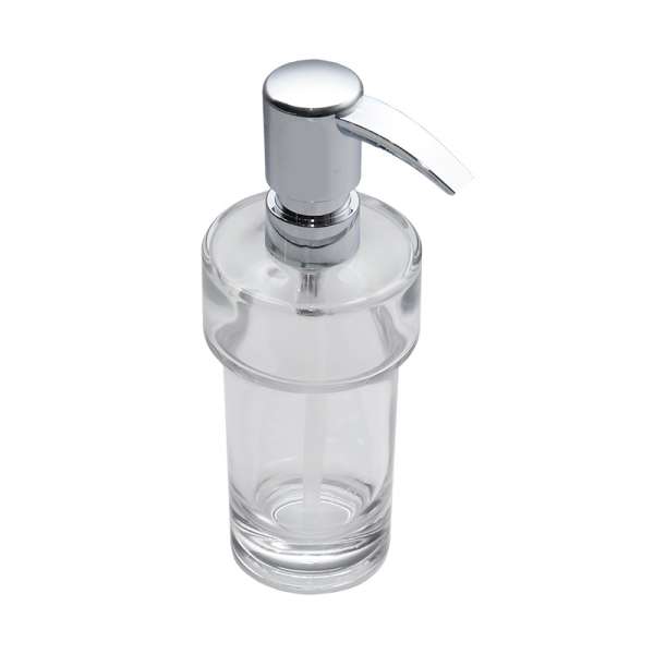 Optima Flüssigseifenspender Glas klar OPTIMA S verchromt 002-1121