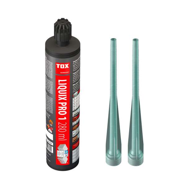 TOX Verbundmörtel Liquix Pro 1 styrolfrei 280 ml + 2 Statikmischer, 084100081